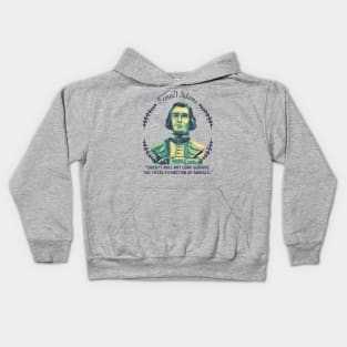 Samuel Adams Portrait and Quote Kids Hoodie